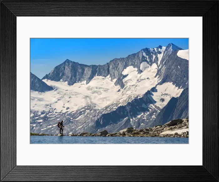 Framed Print : Friesenberg lake in summer Europe, Austria, Zillertal, Friesenberg lake Framed Print : Friesenberg lake in summer Europe, Austria, Zillertal, Friesenberg lake