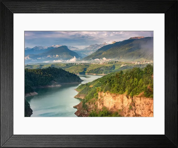 Framed Print : Santa Giustina at Sunrise in Non valley Europe, Italy, Trentino, Non valley, Revo Framed Print : Santa Giustina at Sunrise in Non valley Europe, Italy, Trentino, Non valley, Revo