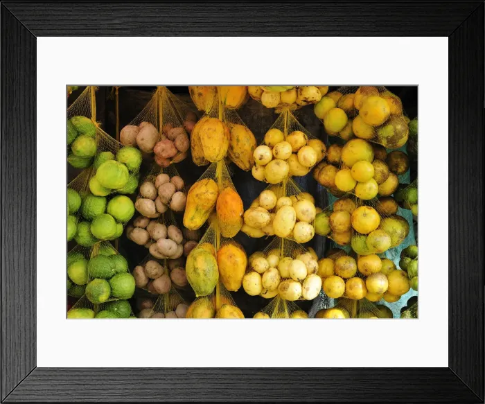 Framed Print : South America, Colombia, Leticia, Amazon region, fruit stall at a market Framed Print : South America, Colombia, Leticia, Amazon region, fruit stall at a market