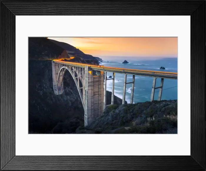 Framed Print : Paxific coast Highway in Monterey southern region, Northern California, USA Framed Print : Paxific coast Highway in Monterey southern region, Northern California, USA