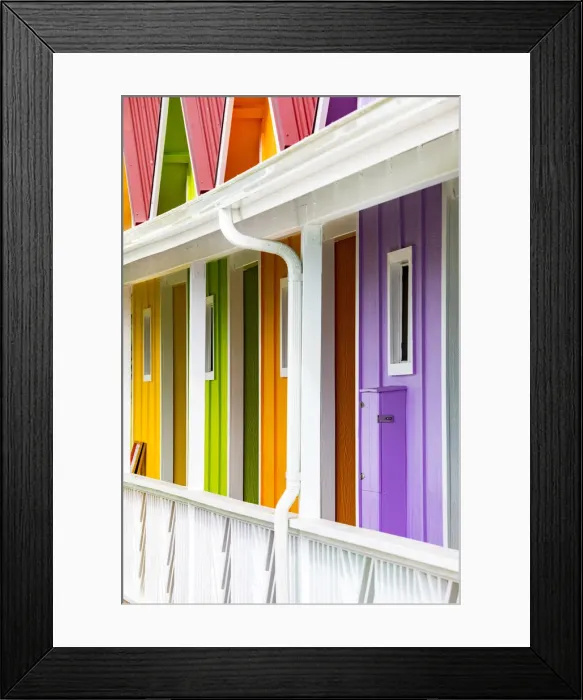 Framed Print : Colorful houses near Kapaa, Kauai island, Hawaii, USA Framed Print : Colorful houses near Kapaa, Kauai island, Hawaii, USA