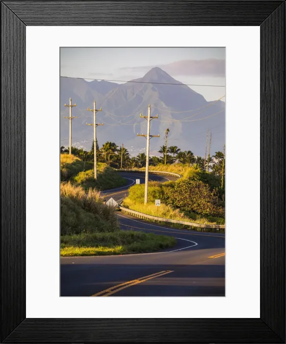 Framed Print : A view from the famous Road to Hana, Maui island, Hawaii, USA