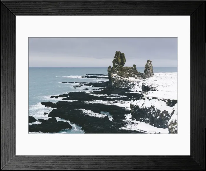 Framed Print : Londrangar Stacks, Snaefellsness peninsula, northern Iceland Framed Print : Londrangar Stacks, Snaefellsness peninsula, northern Iceland