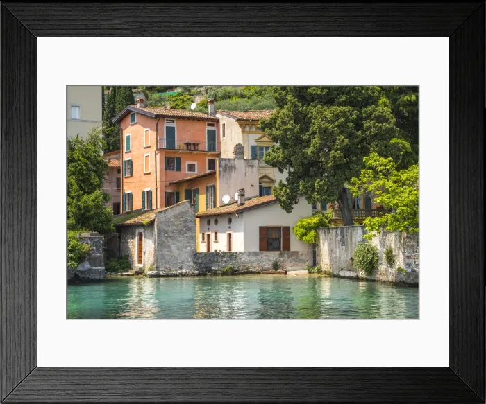 Framed Print : Toscolano village, Garda Lake, Brescia district, Lombardia, Italy Framed Print : Toscolano village, Garda Lake, Brescia district, Lombardia, Italy
