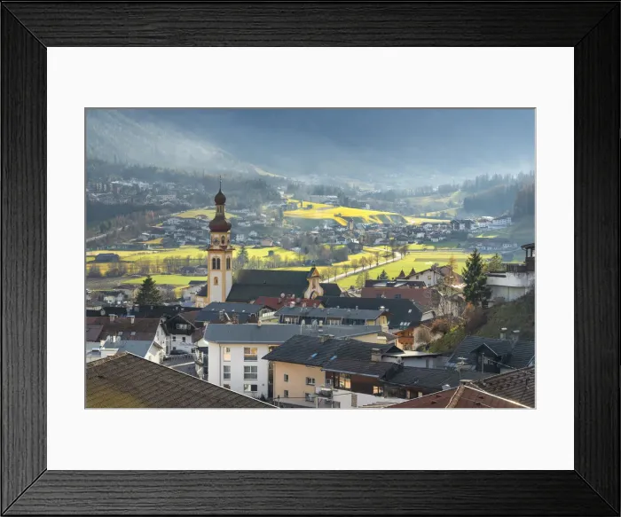 Framed Print : Fulpmes in Tyrol in Stubai valley. Europe, Austria, Stubaital, Stubai valley, Fulpmes Framed Print : Fulpmes in Tyrol in Stubai valley. Europe, Austria, Stubaital, Stubai valley, Fulpmes