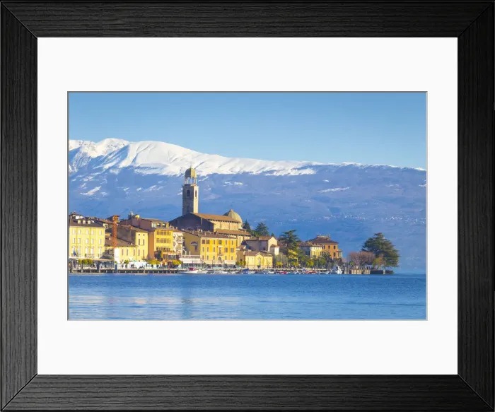 Framed Print : Salo city on Garda Lake. Brescia Province, Lombardy, Italy Framed Print : Salo city on Garda Lake. Brescia Province, Lombardy, Italy