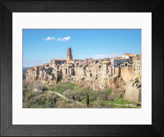 Framed Print : Pitigliano, Grosseto province, Tuscany, Italy