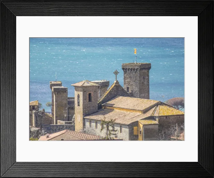 Framed Print : Bolsena Castle, on the coast of Bolsena Lake, Lazio, Italy Framed Print : Bolsena Castle, on the coast of Bolsena Lake, Lazio, Italy