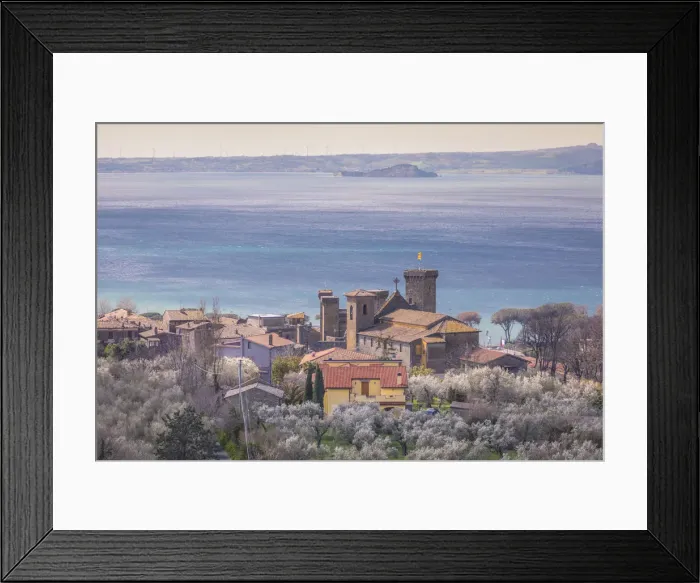 Framed Print : Bolsena Castle, on the coast of Bolsena Lake, Lazio, Italy Framed Print : Bolsena Castle, on the coast of Bolsena Lake, Lazio, Italy