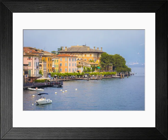 Framed Print : Gargnano, a small village on Garda Lake coastline. Brescia district, Lombardia, Italy Framed Print : Gargnano, a small village on Garda Lake coastline. Brescia district, Lombardia, Italy