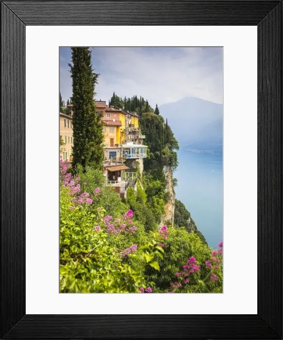 Framed Print : Tremosine Village, Brescia district, Lombardia, Italy Framed Print : Tremosine Village, Brescia district, Lombardia, Italy