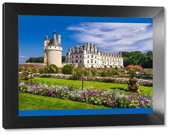 Chenonceau castle, Loire department, France