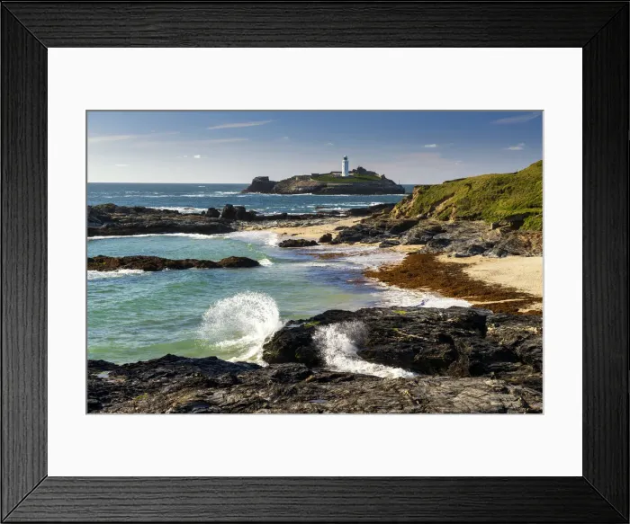 Framed Print : Godrevy Lighthouse, Cornwall, England Framed Print : Godrevy Lighthouse, Cornwall, England