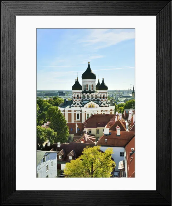 Framed Print : Alexander Nevsky Cathedral, dating back to the 19th century, in Toompea Hill