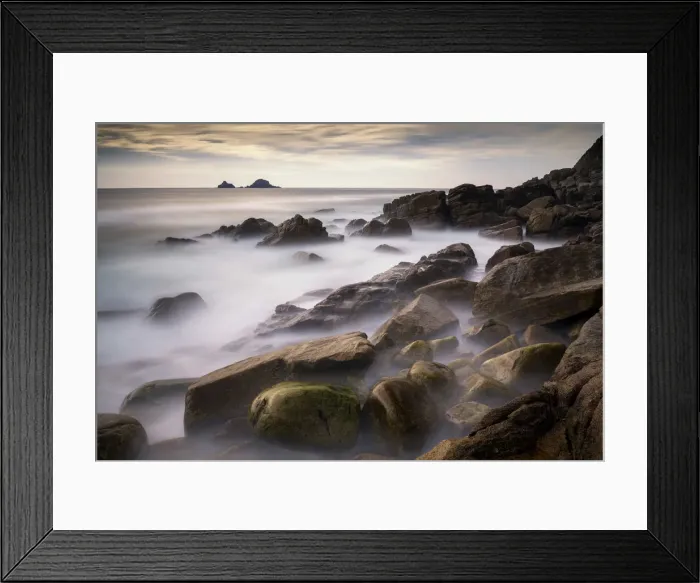 Framed Print : Porth Naven, Cornwall, England Framed Print : Porth Naven, Cornwall, England