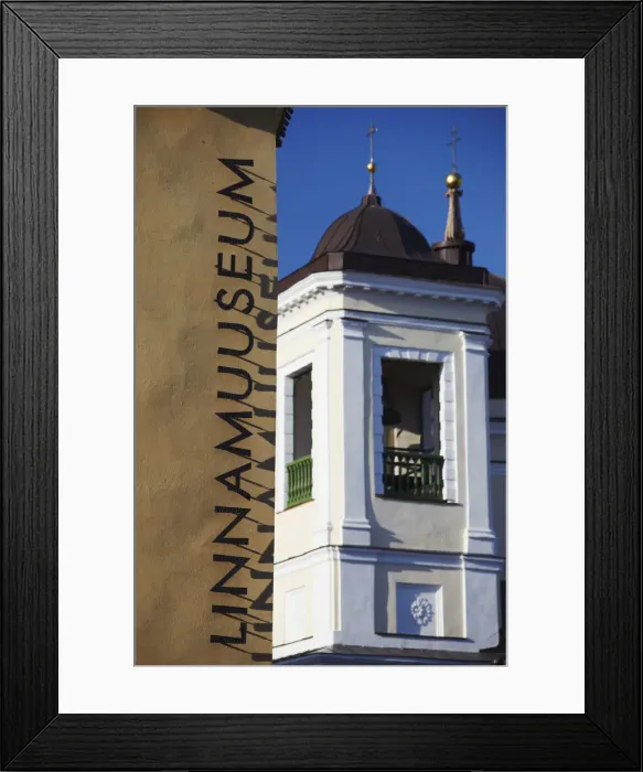Framed Print : Estonia, Tallinn, City Museum (Linnamuuseum) With Nicholas Church In Background Framed Print : Estonia, Tallinn, City Museum (Linnamuuseum) With Nicholas Church In Background