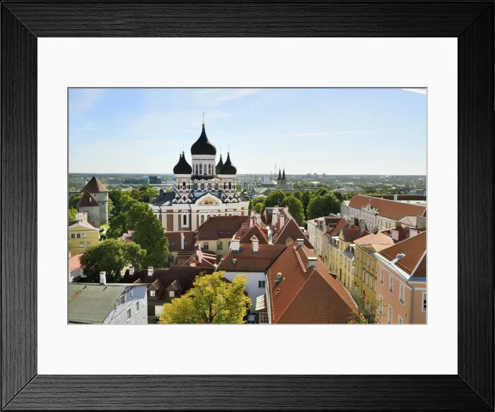 Framed Print : Alexander Nevsky Cathedral, dating back to the 19th century, in Toompea Hill