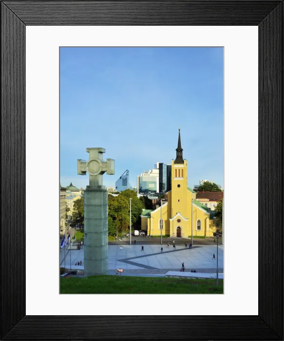 Framed Print : Freedom Square with the War of Independence Victory Column. Tallinn, Estonia Framed Print : Freedom Square with the War of Independence Victory Column. Tallinn, Estonia