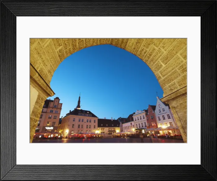 Framed Print : Estonia, Tallinn, Town Hall Square (Raekoja Plats) Framed Print : Estonia, Tallinn, Town Hall Square (Raekoja Plats)