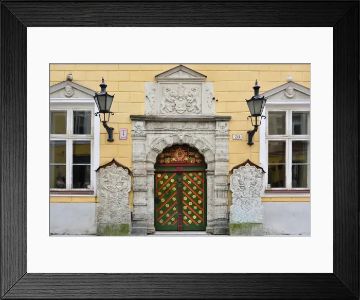 Framed Print : Door in the Old Town of Tallinn, a Unesco World Heritage Site. Tallinn, Estonia Framed Print : Door in the Old Town of Tallinn, a Unesco World Heritage Site. Tallinn, Estonia