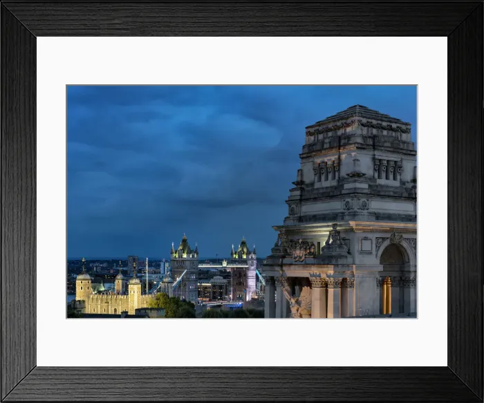 Framed Print : Europe, United Kingdom, England, London, Tower of London & Tower Bridge & Port of London