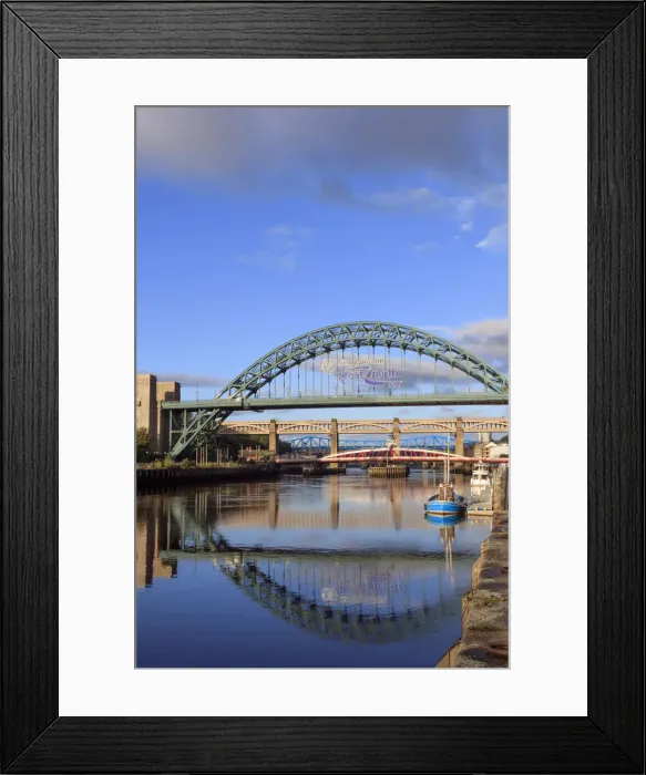 Framed Print : Europe, Great Britain, England, Northumberland, Newcastle-upon-Tyne, Gateshead, views