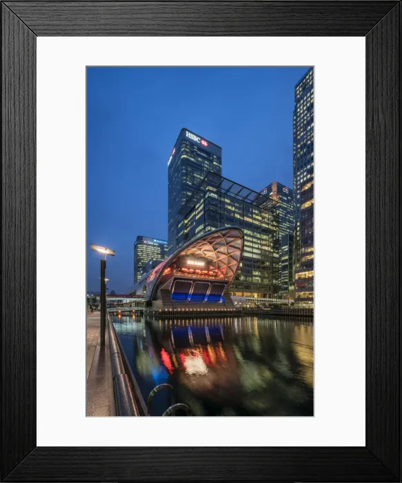 Framed Print : Europe, United Kingdom, England, London, Canary Wharf