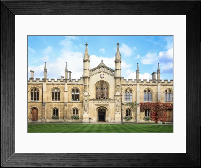 Framed Print : Europe, United Kingdom, England, Cambridge, Cambridge University, Corpus Christi college