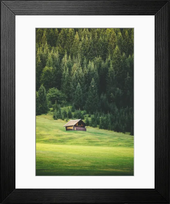 Framed Print : Geroldsee, Garmisch Partenkirchen, Bayern, Germany