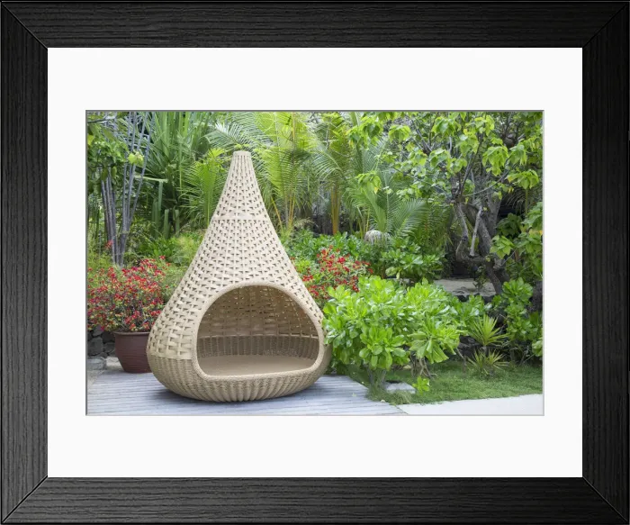 Framed Print : Garden of Sofitel Private Island, Bora Bora, Society Islands, French Polynesia (PR) Framed Print : Garden of Sofitel Private Island, Bora Bora, Society Islands, French Polynesia (PR)