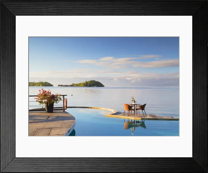 Framed Print : Pool of Sofitel Hotel and Sofitel Private Island, Bora Bora, Society Islands, French Framed Print : Pool of Sofitel Hotel and Sofitel Private Island, Bora Bora, Society Islands, French