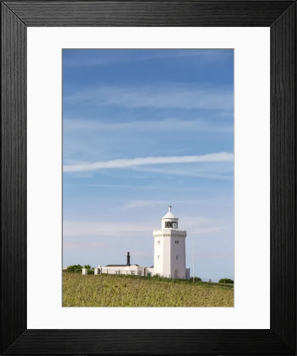 Framed Print : UK, England, Kent Dover South Foreland Lighthouse Framed Print : UK, England, Kent Dover South Foreland Lighthouse