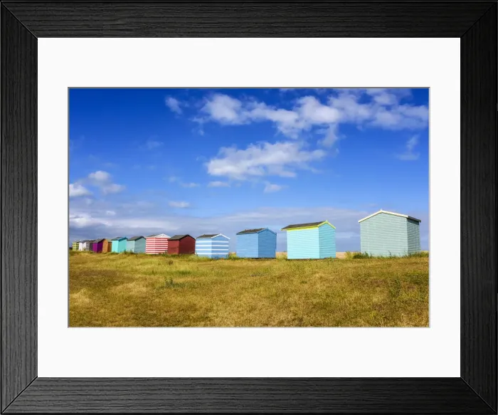 Framed Print : Beach huts at Littlestone, Kent, England Framed Print : Beach huts at Littlestone, Kent, England