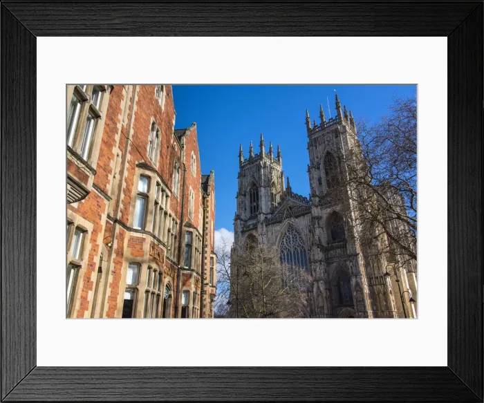 Framed Print : A view towards York Minster, The Cathedral and Metropolitical Church of Saint Peter Framed Print : A view towards York Minster, The Cathedral and Metropolitical Church of Saint Peter