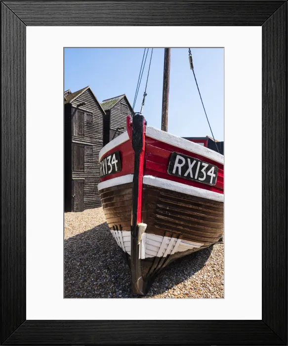 Framed Print : A fishing boat and the net shops ( a weather-proof storage for the fishing gear) Framed Print : A fishing boat and the net shops ( a weather-proof storage for the fishing gear)