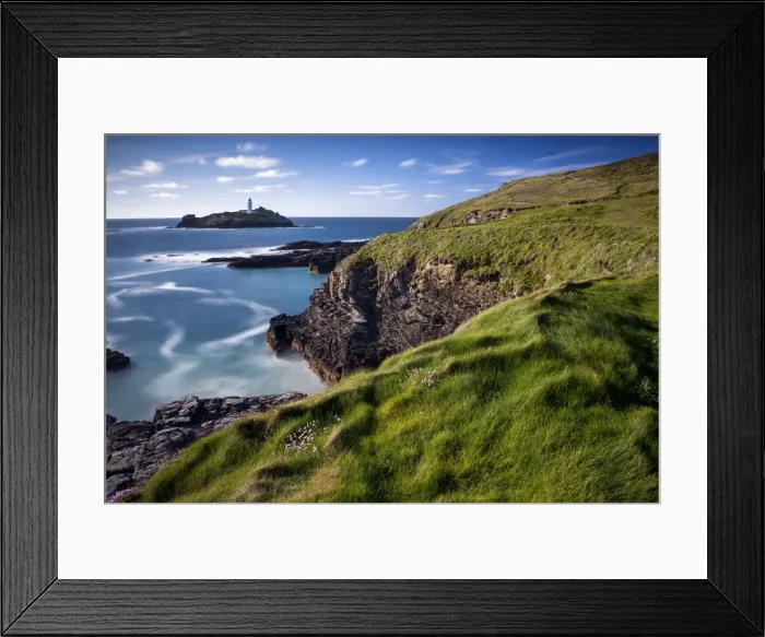 Framed Print : Godrevy Lighthouse, Cornwall, England Framed Print : Godrevy Lighthouse, Cornwall, England