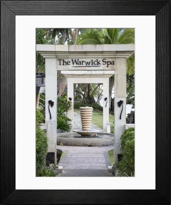 Framed Print : Spa in The Warwick Hotel, Coral Coast, Viti Levu, Fiji (PR) Framed Print : Spa in The Warwick Hotel, Coral Coast, Viti Levu, Fiji (PR)