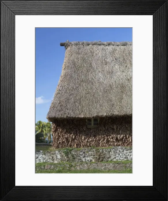 Framed Print : Provincial Bure, Levuka (UNESCO World Heritage Site), Ovalau, Fiji