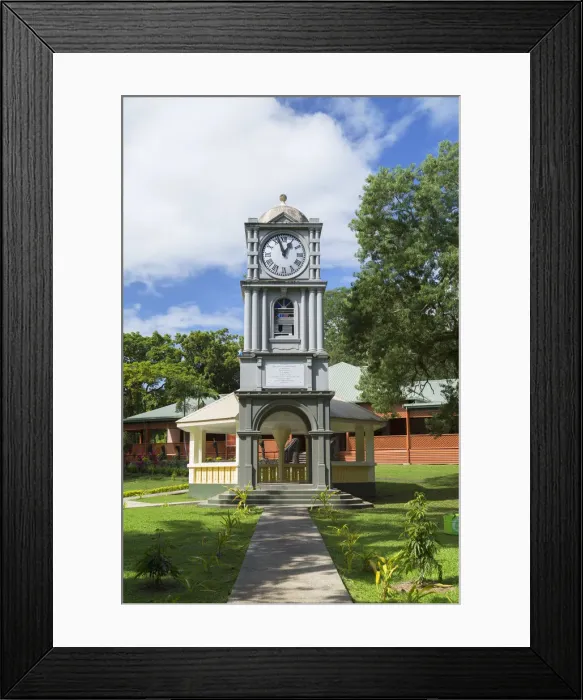 Framed Print : Botanic Gardens Clock Tower, Suva, Viti Levu, Fiji Framed Print : Botanic Gardens Clock Tower, Suva, Viti Levu, Fiji