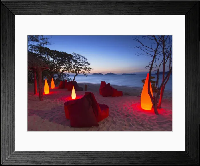 Framed Print : Kasai Bar at Mana Island Resort, Mana Island, Mamanuca Islands, Fiji (PR)