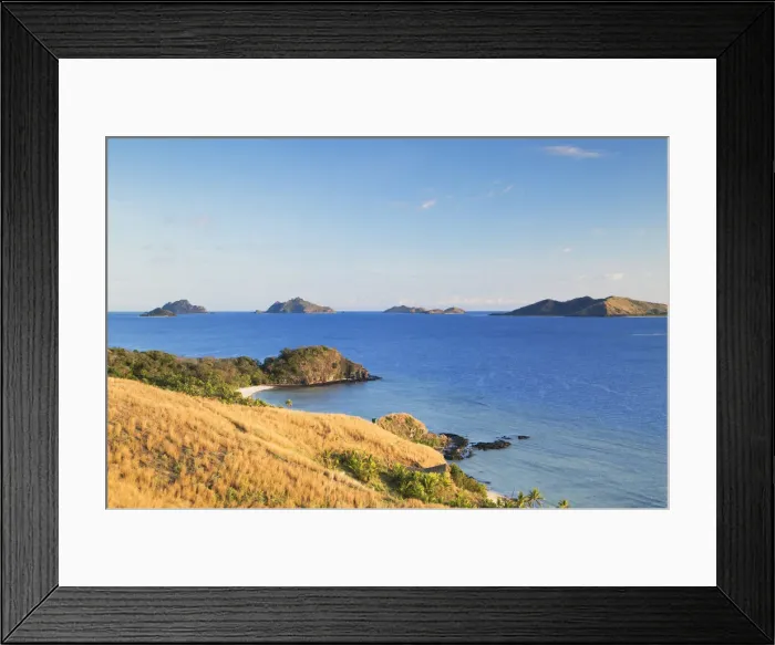 Framed Print : View of Mamanuca-i-Cake Group from Mana Island, Mamanuca Islands, Fiji Framed Print : View of Mamanuca-i-Cake Group from Mana Island, Mamanuca Islands, Fiji