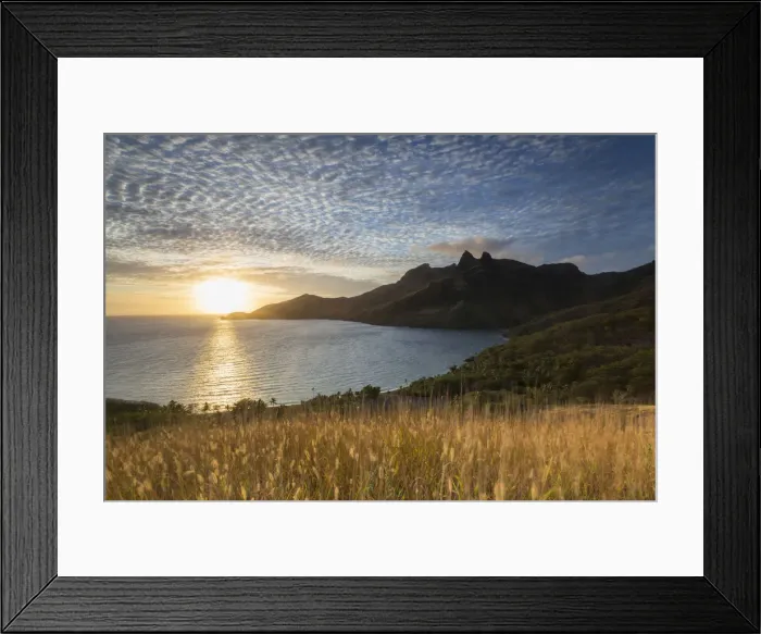 Framed Print : Waya Island at sunrise, Yasawa Islands, Fiji Framed Print : Waya Island at sunrise, Yasawa Islands, Fiji