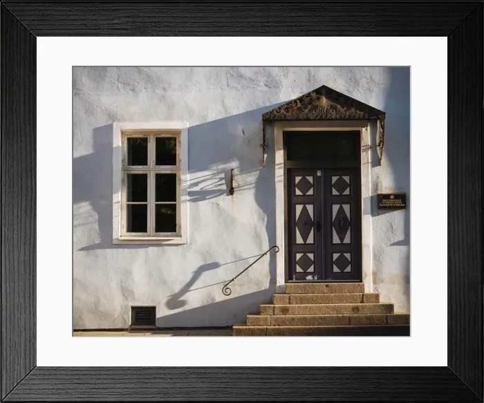 Framed Print : Facade of traditional building, Old Town, Tallinn, Estonia, Europe Framed Print : Facade of traditional building, Old Town, Tallinn, Estonia, Europe