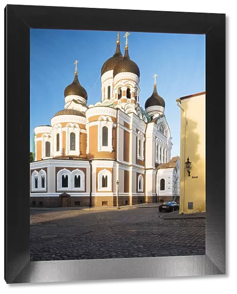 Exterior of Russian Orthodox Alexander Nevsky Cathedral at dawn, Toompea, Old Town