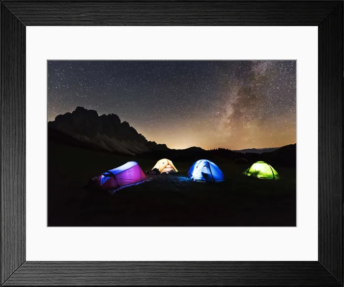 Framed Print : Odle, Funes, Dolomites, Trentino alto Adige, Italy The Odle group resumed in the night Framed Print : Odle, Funes, Dolomites, Trentino alto Adige, Italy The Odle group resumed in the night