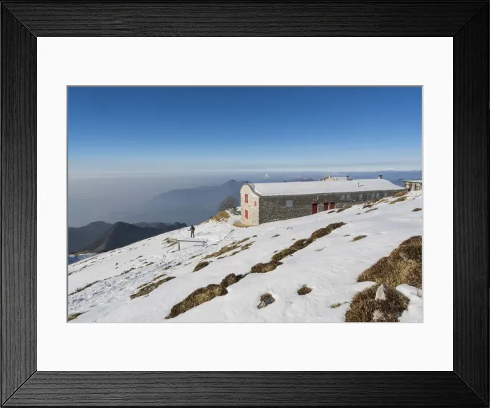 Framed Print : Almici Refuge, Guglielmo mount, Province of Brescia, Lombardy, Italy Framed Print : Almici Refuge, Guglielmo mount, Province of Brescia, Lombardy, Italy