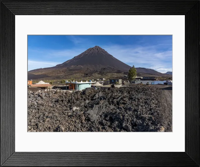 Framed Print : africa, Cape Verde, Fogo. The houses of the village in Cha das Caldeiras Framed Print : africa, Cape Verde, Fogo. The houses of the village in Cha das Caldeiras