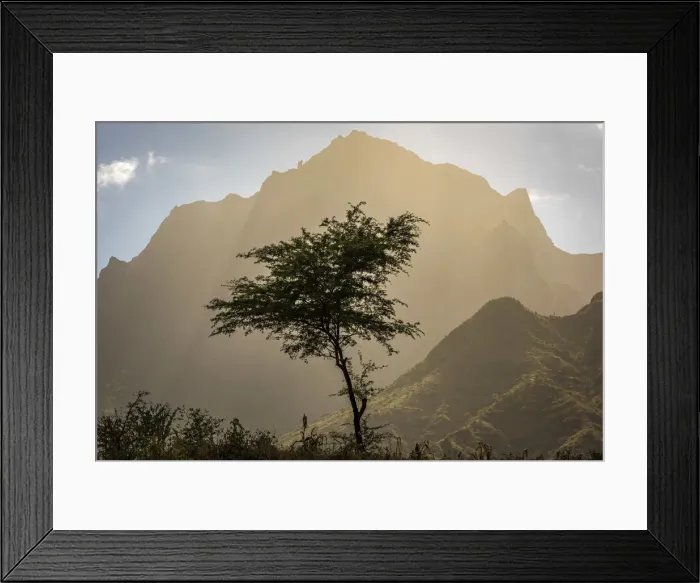 Framed Print : africa, Cape Verde, Santiago. View of the Pico da Antonia Framed Print : africa, Cape Verde, Santiago. View of the Pico da Antonia
