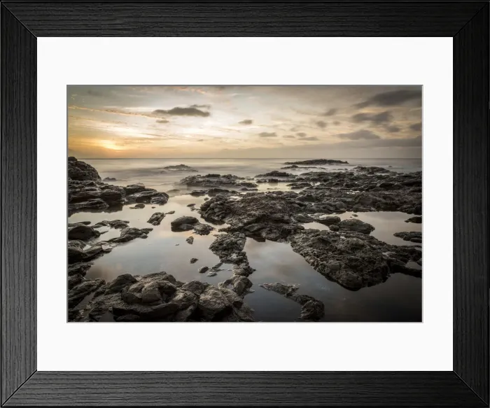 Framed Print : africa, Cape Verde, Santiago. sunset in Tarrafal