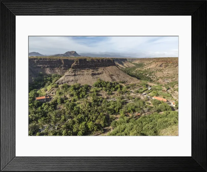 Framed Print : africa, Cape Verde, Santiago. View from the fortress of Cidade Velha Framed Print : africa, Cape Verde, Santiago. View from the fortress of Cidade Velha